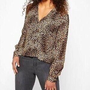 Topshop Button Down Long Sleeve Size 6